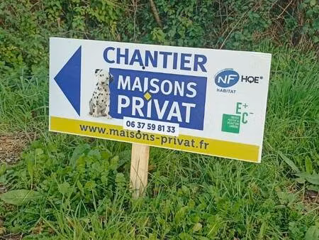 terrain avec maison neuve à vendre