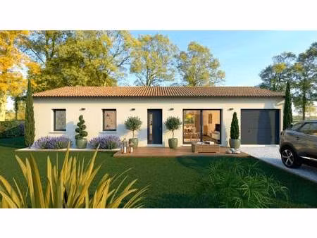 terrain avec maison neuve à vendre