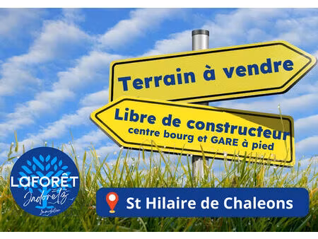 terrain libre de constructeur 350 m² saint hilaire de chaleons