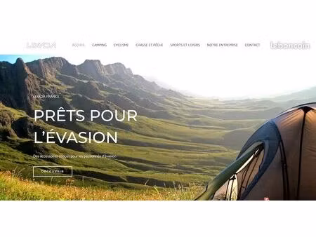 site e-commerce wordpress de la marque lixada  spécialisé dans les accessoires de camping