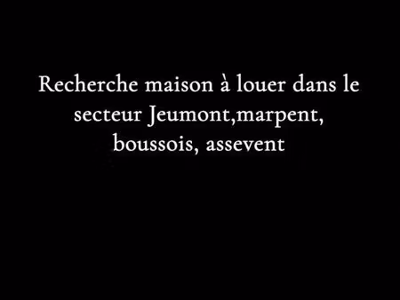 recherche maison à louer dans le secteur de jeumont