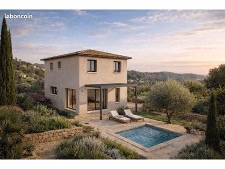 villa de 100 m2 avec garage sur terrain plat de 481 m2