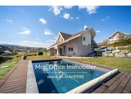 référence : 6598-tca - maison 4 pièce(s) - piscine - grand jardin - dpe c à sillingy...