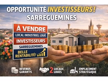 en vente entrepôt 2 835 m² – 733 950 € |sarreguemines