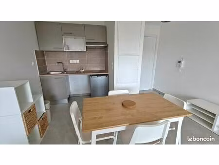 appartement t2meuble avec loggia et jardin