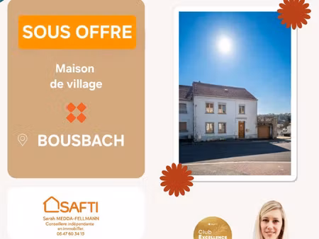 vente maison 5 pièces 107 m² bousbach (57460)