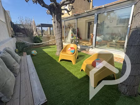 villa frontignan plage 4 pièce(s) 140 m2 en deuxième ligne mer