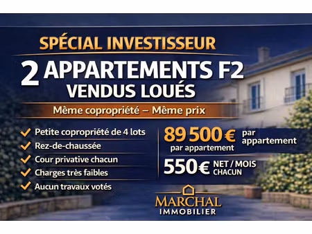 spécial investisseur 6 % net vendu loué