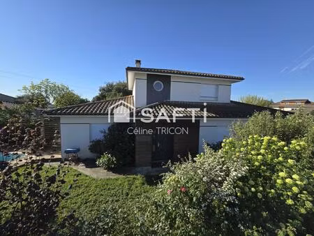 ludon – maison 169m²  5 ch  piscine  garage  sans vis-à-vis
