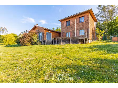 maison contemporaine en bois avec vue entre auch et toulouse