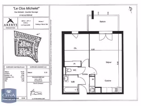 location appartement 2 pièces 45m² auterive 31190