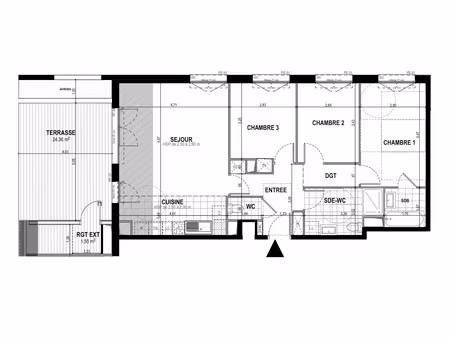 appartement 4 pièces - 81 m²
