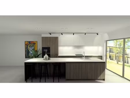 2 slaapkamers + bureau of 3e kamer  met lichtrijke leefruimte en terras