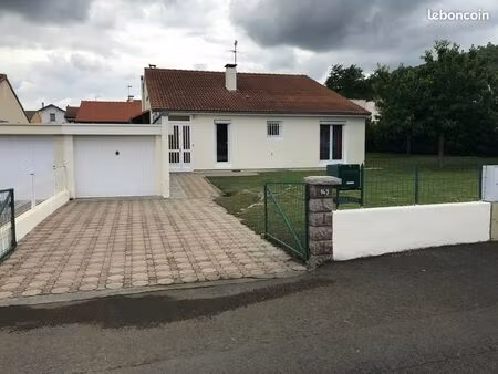 maison 126 m² – 3 ch – jardin piscinable – garage – blanzat