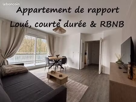 f2 47m² meublé rbnb résidence sénior
