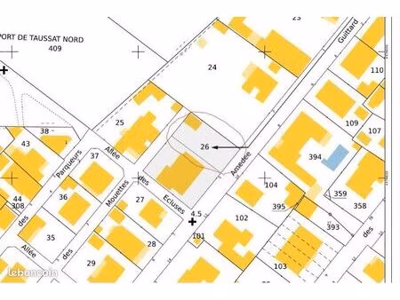 exclusivité – taussat | terrain constructible 265 m² à 3 min de la plage
