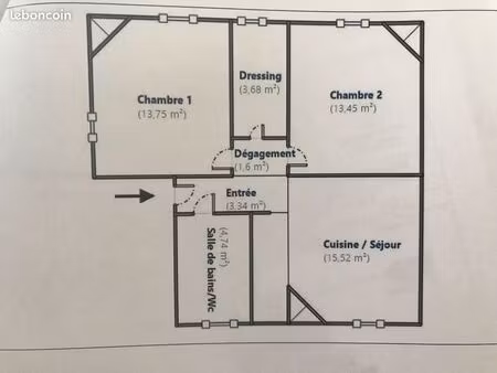 3 pièces meublé lumineux – centre neuilly-plaisance – – à 1 km rer a
