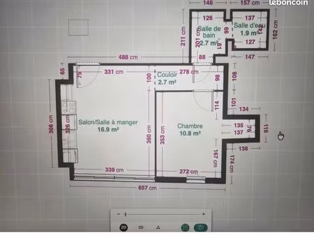 appartement t2 morez 34 m2 meublé