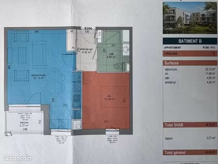 location appartement f2