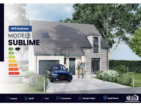 vente maison neuve 4 pièces 98 m² à veneux-les-sablons (77250)  301 668 €