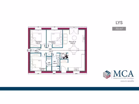 vente maison 4 pièces 70 m² écoyeux (17770)