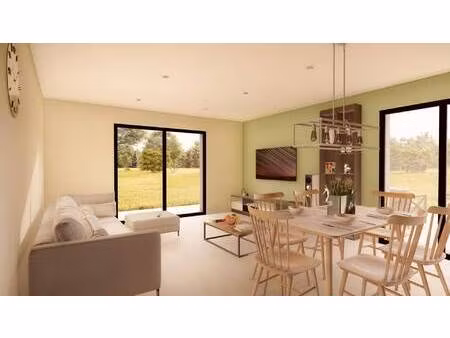 terrain avec maison neuve à vendre