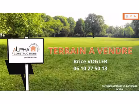 terrain constructible à vendre