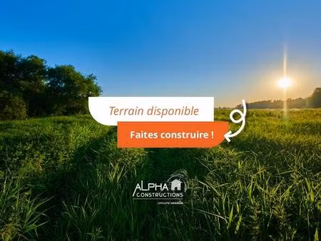 terrain constructible viabilisé à vendre