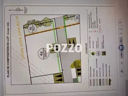 terrain constructible viabilisé à vendre
