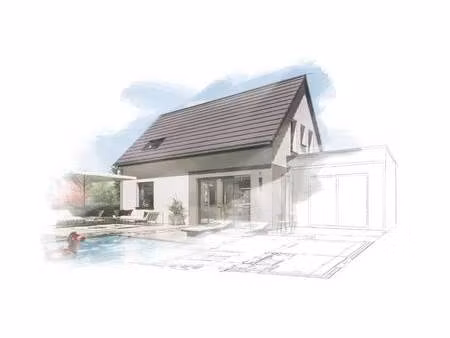 terrain avec maison neuve à vendre