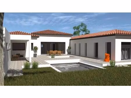 terrain avec maison neuve à vendre