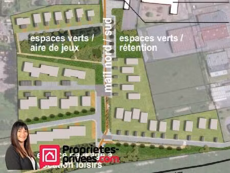 terrain constructible viabilisé à vendre