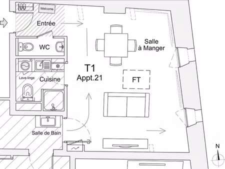 vente appartement 1 pièce 29 m² samatan (32130)