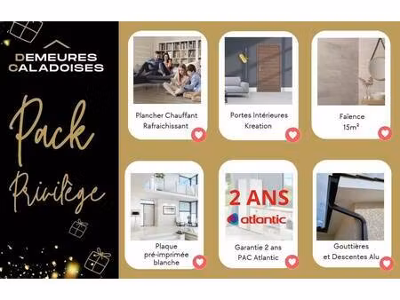 terrain avec maison neuve à vendre