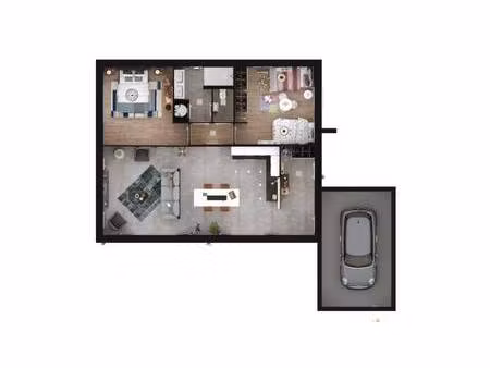 terrain avec maison neuve à vendre