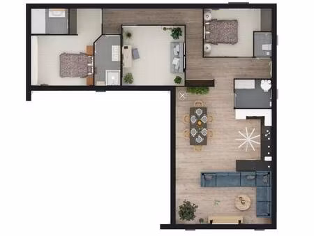 terrain avec maison neuve à vendre