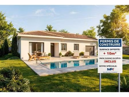 terrain avec maison neuve à vendre