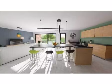 terrain avec maison neuve à vendre