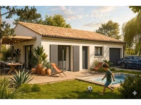 terrain avec maison neuve à vendre