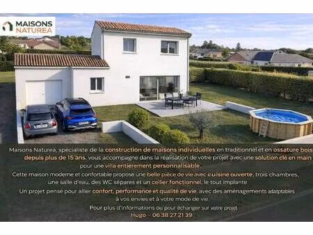 terrain avec maison neuve à vendre