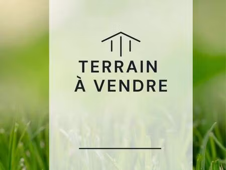 terrain à vendre