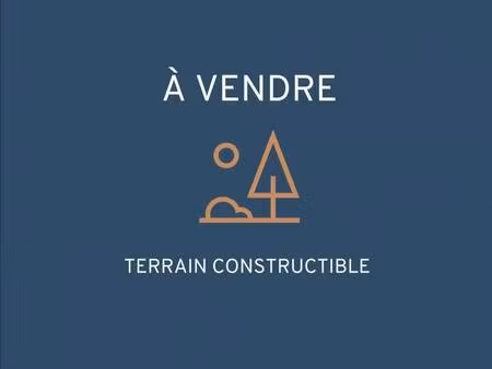 terrain constructible viabilisé à vendre