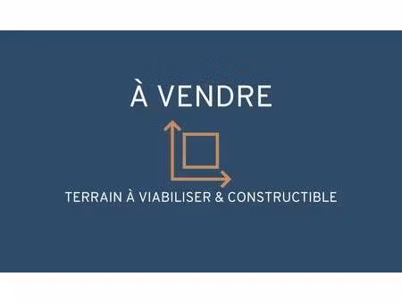 terrain constructible viabilisé à vendre
