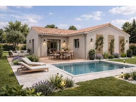 terrain avec maison neuve à vendre