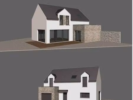 terrain avec maison neuve à vendre