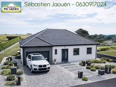 terrain avec maison neuve à vendre