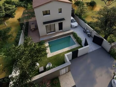 terrain avec maison neuve à vendre