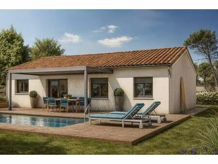 terrain avec maison neuve à vendre