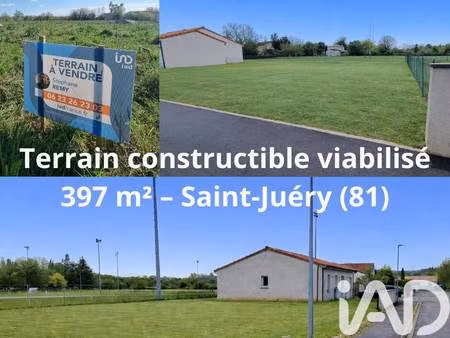 terrain constructible viabilisé à vendre