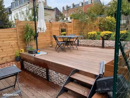 grande maison de 120m2 totalement meublée et équipée  avec jardin de 100m2